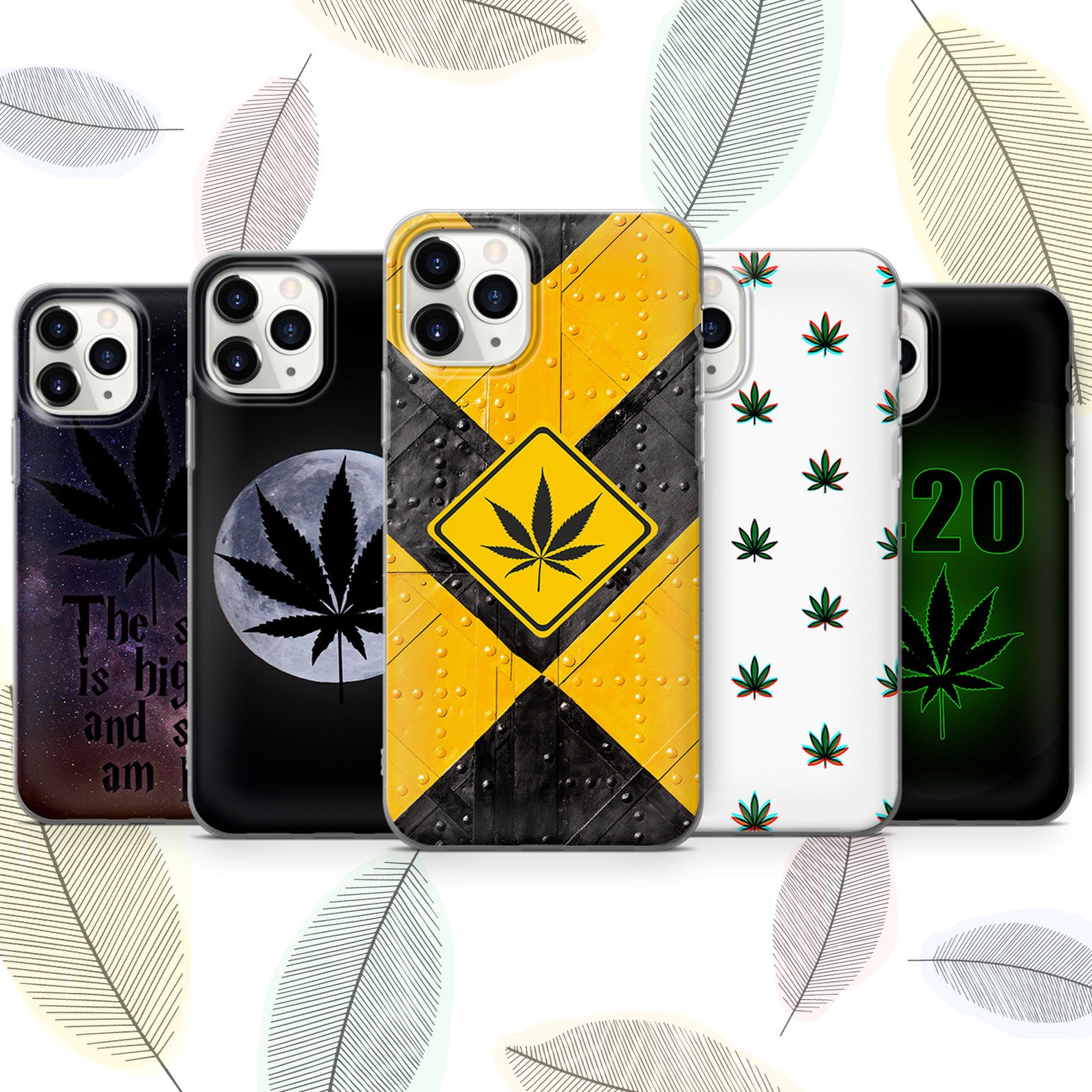 Weed Cannabis Marijuana Phone Case for iPhone Samsung Huawei Etsy