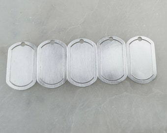 Aluminum Dog Tag Stamping Blanks With Border