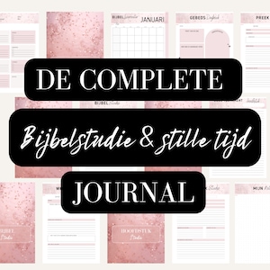 El diario completo de estudio bíblico y momentos de tranquilidad | Diario bíblico | Diario cristiano | horario de lectura de la biblia | diario bíblico A4 digital