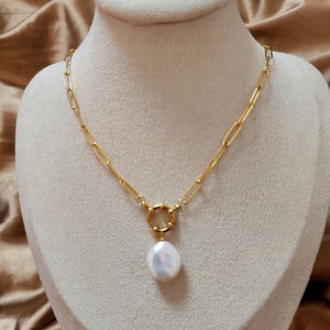 アクセサリー King Logo Perl Necklace The Old English Single Initial Pearl Necklace | The M Jewelers