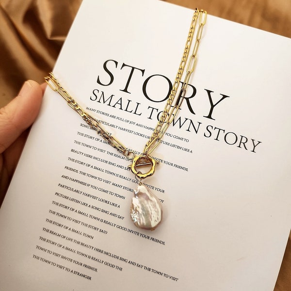 Satin Rope Baroque Pearl Necklace