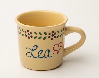 Small mug with name, light-colored children's mug
