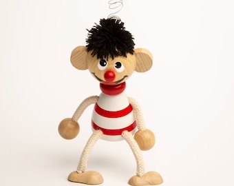 Ernie the Swinging Figure for Hanging, Made of Wood