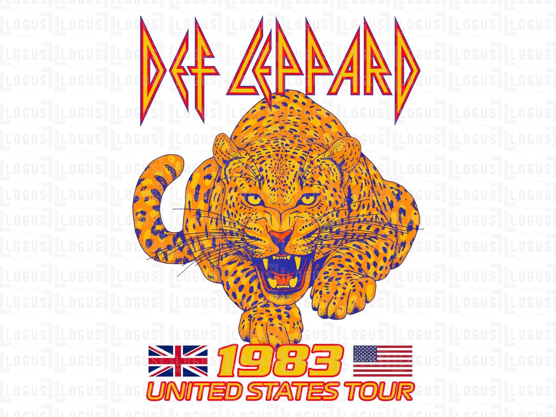 Def Leppard USA Tour PNG Design SVG Design Files Rock n Roll | Etsy