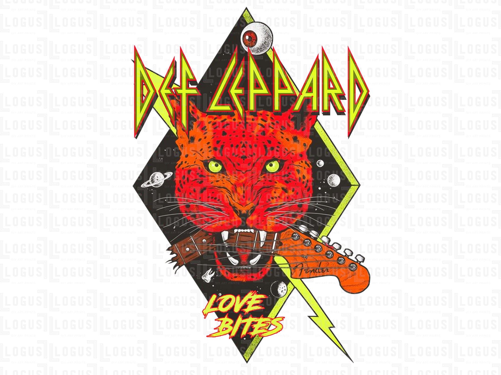 Def Leppard Design PNG SVG File Rock N Roll Digital Etsy