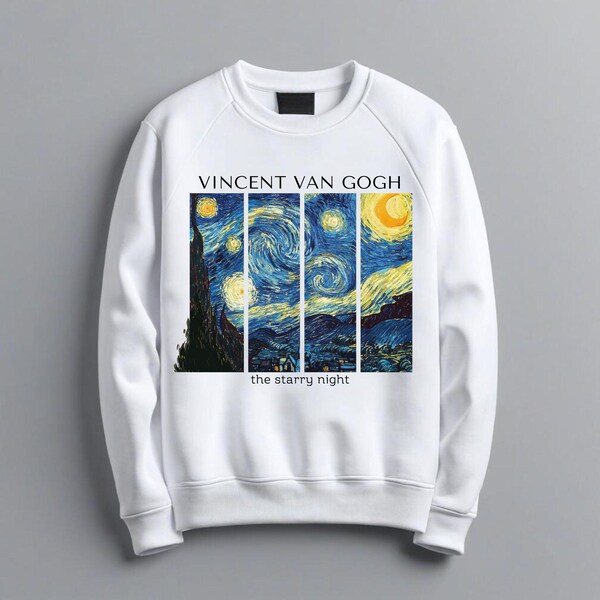 Starry Night Art Print Casual Tee