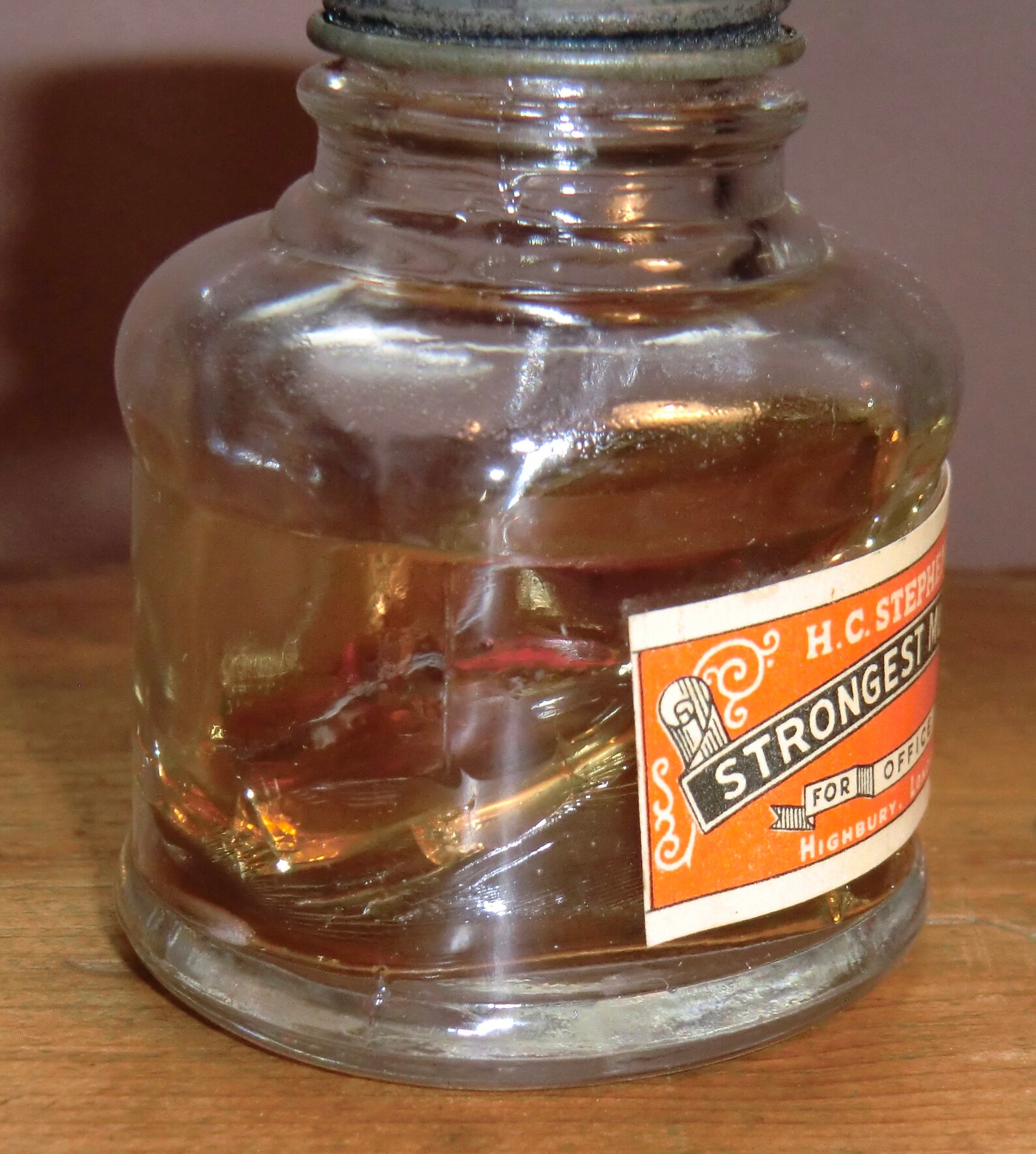 Vintage Antique Stephens' Strongest Mucilage Bottle Etsy