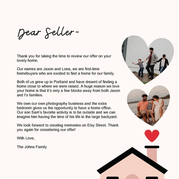 Editable Buyer Offer Letter (DIGITAL) Word + Canva Options