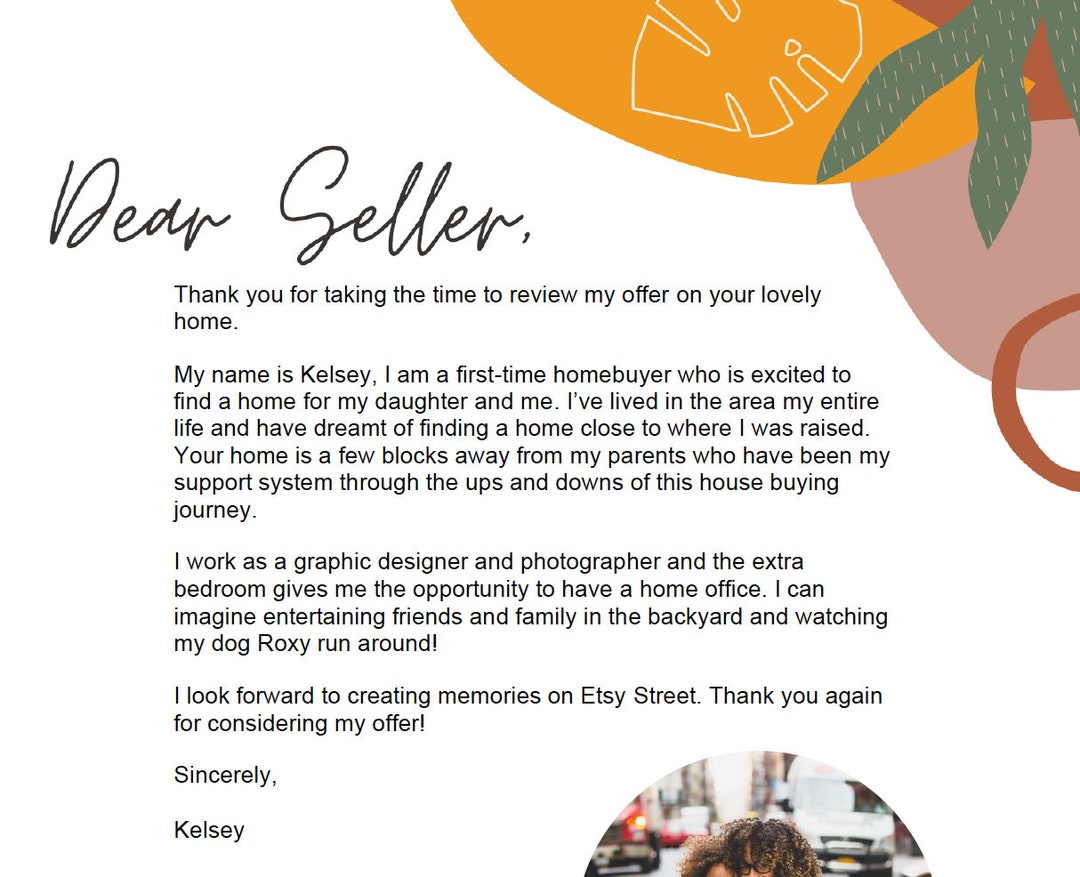 Editable Buyer Offer Letter DIGITAL Etsy