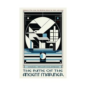 The Rime of the Ancient Mariner Art Deco Poster