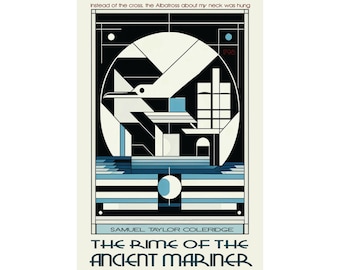 The Rime of the Ancient Mariner Art Deco Poster