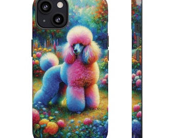 Whimsical Poodle Phone Case for iPhone