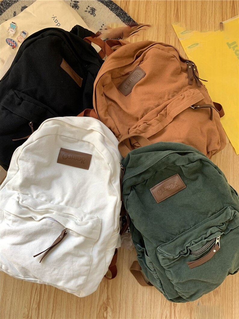 Old Canvas Backpack Canvas Backpack for Travel Japanese Etsy