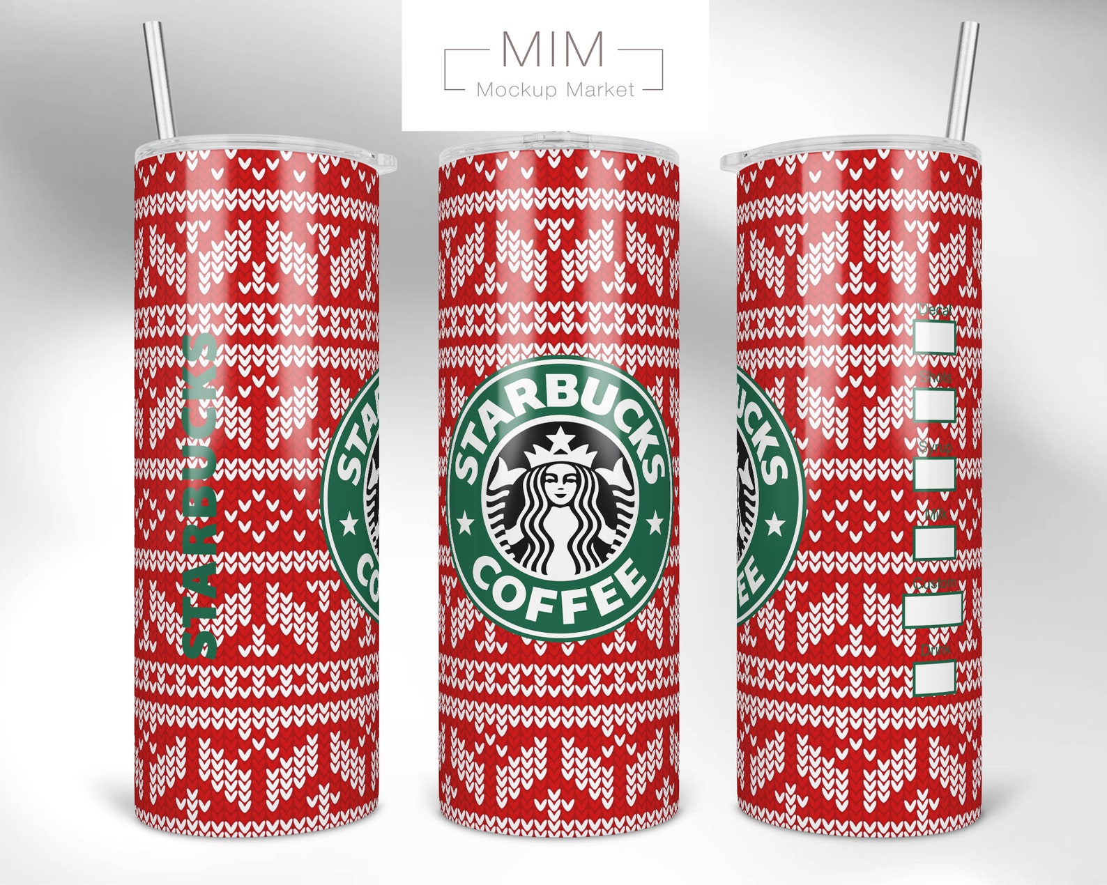 Starbucks Christmas Tumbler 20oz Skinny Tumbler Sublimation Etsy UK
