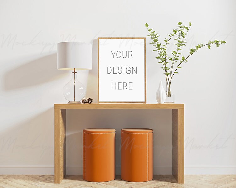 Download Frame Mockup Frame psd mockup Vertical Mockup Wood Frame | Etsy