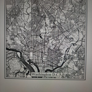 Landkarte Washington D.C.