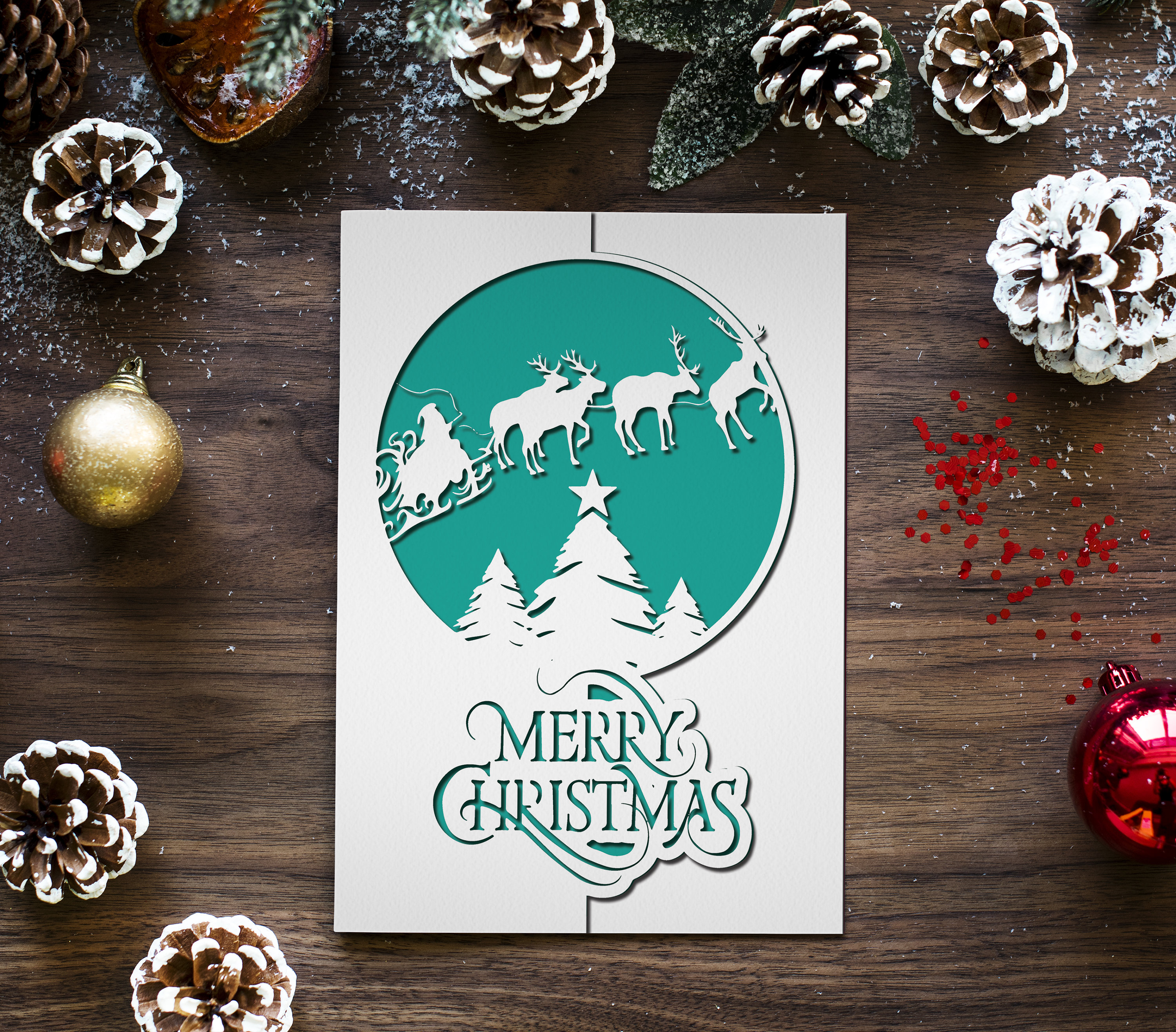 Cricut Christmas Card Templates - Printable Word Searches