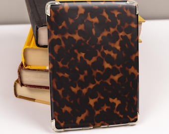 Tortoise Shell Kindle Insert - Elegant Amber Pattern Ereader Insert