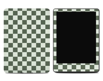 Forest Green Checkered Kindle Skin | Kindle Paperwhite Skins | Kindle Stickers | Kindle Skins | Paperwhite Decal