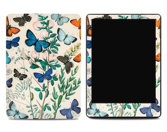 Botanical Butterfly Garden Kindle Skin - Vintage Floral ereader Decal