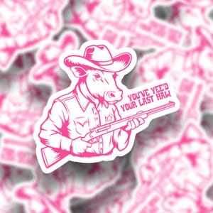 You&#39;ve Yee&#39;d Your Last Haw Sticker | Laptop Sticker | Water Bottle Sticker | Journal Sticker | Vinyl Sticker | Funny Sticker | Meme Sticker