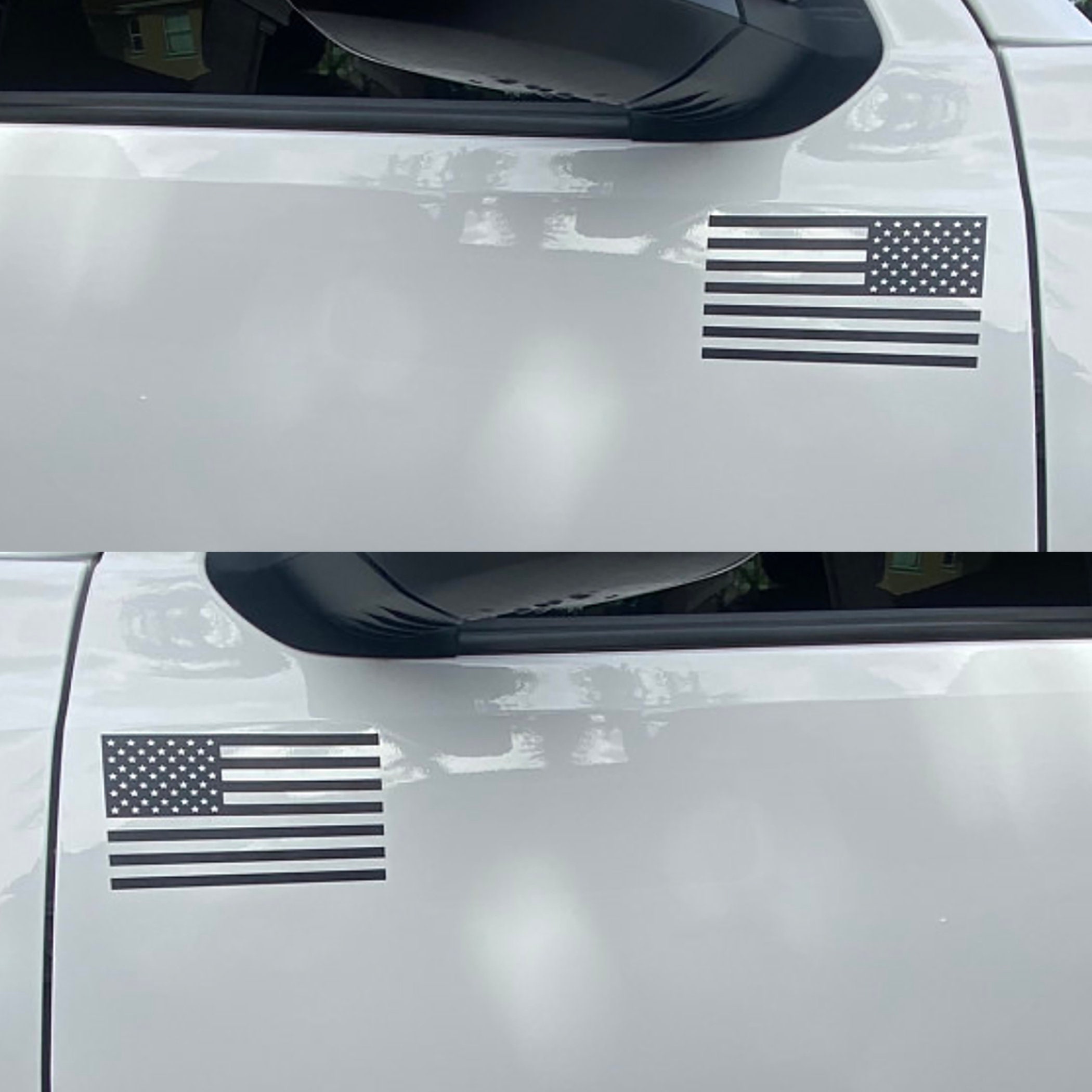 American Flag Side Door Decal - Car and Truck Durable Vinyl