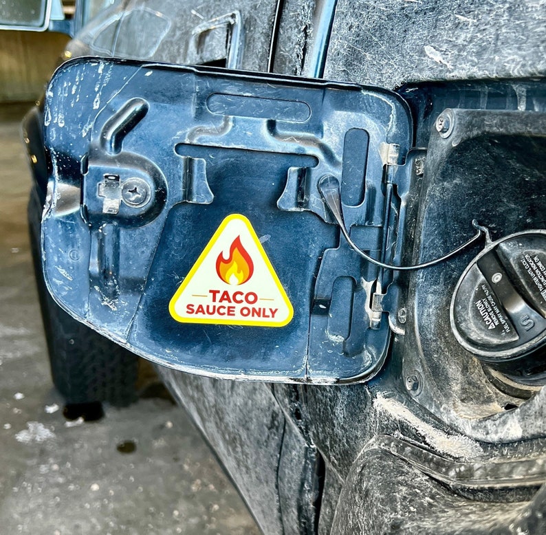 Taco Sauce Only Vinyl Sticker Decal Fuel Etsy