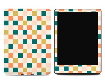 Retro Checkered Kindle Skin | Kindle Paperwhite Skins | Kindle Stickers | Kindle Skins | Paperwhite Decal