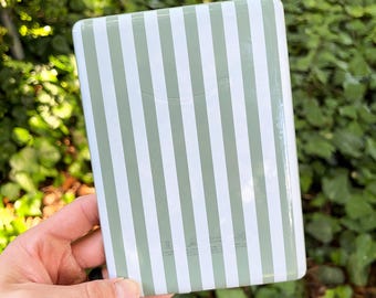 Transparent Kindle Skin: White Stripes, Minimalist Ereader Decal for Paperwhite