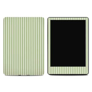 Sage Green Stripe Kindle Skin: Minimalist E-Reader Wrap