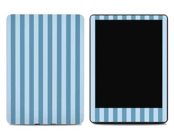 Blue Stripe Kindle Skin – Classic Vertical Line Design, Minimalist ereader Decal