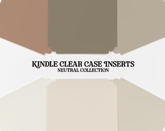 Neutral Kindle Insert: Durable Clear Case Insert