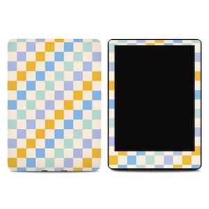 Breezy Lemonade Retro Kindle Skin: Durable Vinyl Ereader Wrap, Easy to Apply