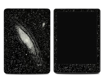 Galaxy Night Kindle Skin – Black Andromeda Starfield Design, Cosmic ereader Decal