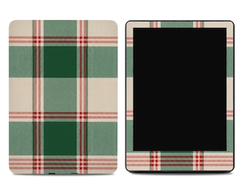 Holiday Tartan Kindle Skin - Festive Plaid Ereader Decal