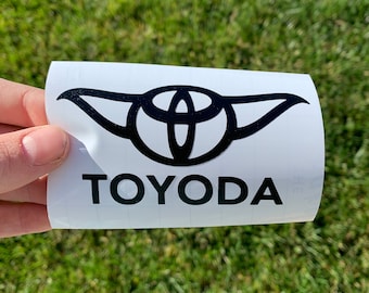 Funny Toyoda Vinyl Decal - Easy Apply Car Sticker
