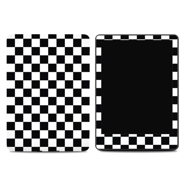 Black and White Checkered Kindle Skin | Kindle Paperwhite Skins | Kindle Stickers | Kindle Skins | Paperwhite Decal