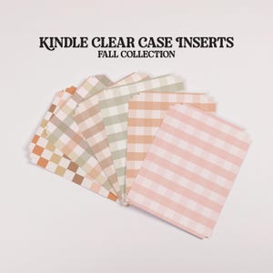 Kindle Insert Fall Collection | Kindle Clear Case Inserts | Kindle Paperwhite Insert | New Kindle Insert