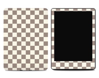 Brown Checkered Kindle Skin | Kindle Paperwhite Skins | Kindle Stickers | Kindle Skins | Paperwhite Decal