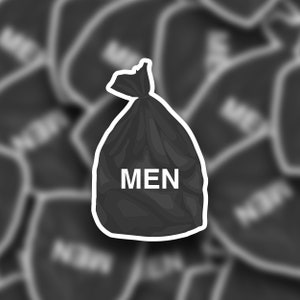 Men Are Trash Vinyl Sticker | Meme Sticker | Laptop Sticker | Water Bottle Sticker | Journal Sticker | Vinyl Sticker | Funny Sticker