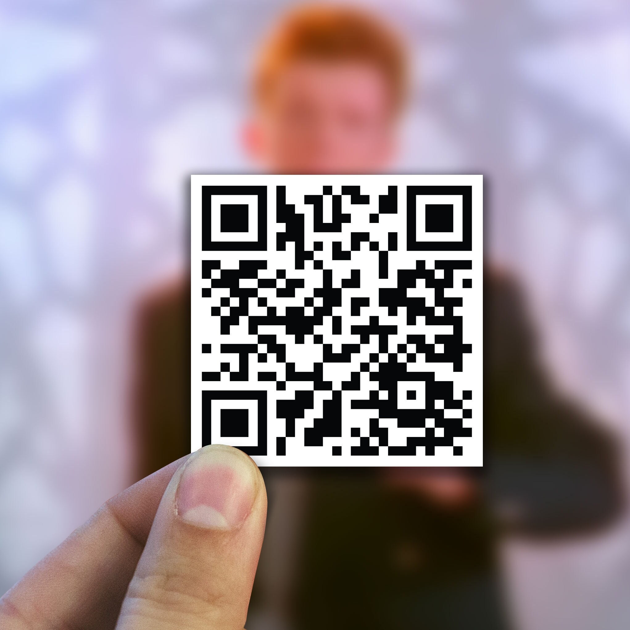 (5 Pack) Rick Roll QR Code Sticker - Never Going to Give You Up - Never  Gonna Give You Up - 3.5 x 3.5 inch - Funny Prank Joke Gag Gift - Vinyl  Sticker