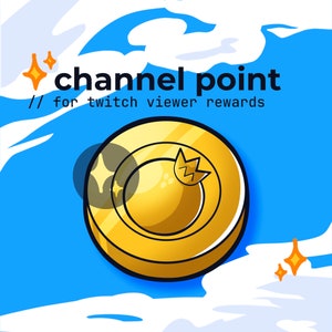 twitch channel points blueberry coin // cute cottage core coins, kawaii berry coin channel point twitch, gold coin twitch, blue reward icon