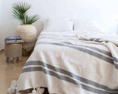 Moroccan pompon cotton blankt 100 cotton