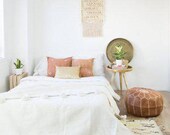 Moroccan pompon cotton blankt 100 cotton