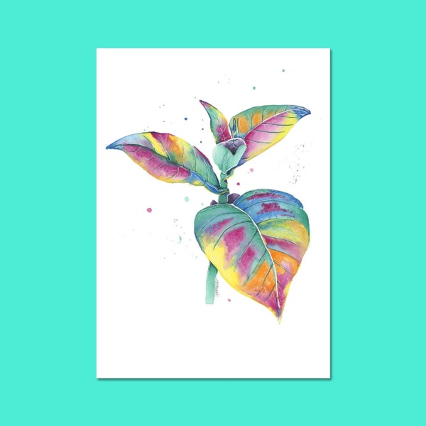 Tropical Plant Print | House Plant Art | Jungle Poster