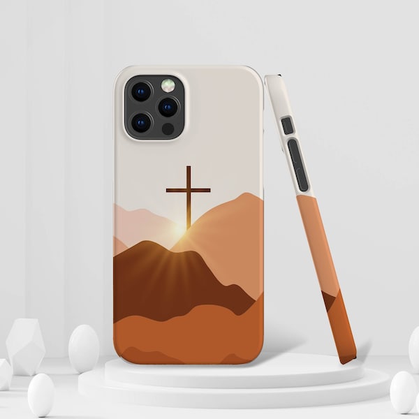 Religious Boho Art Tough phone case iPhone 13 12 11 Pro Max Mini  X XS XR 8+ 7+ , Jesus Art, God Cover, Christian Faith Simple Artwork Cross