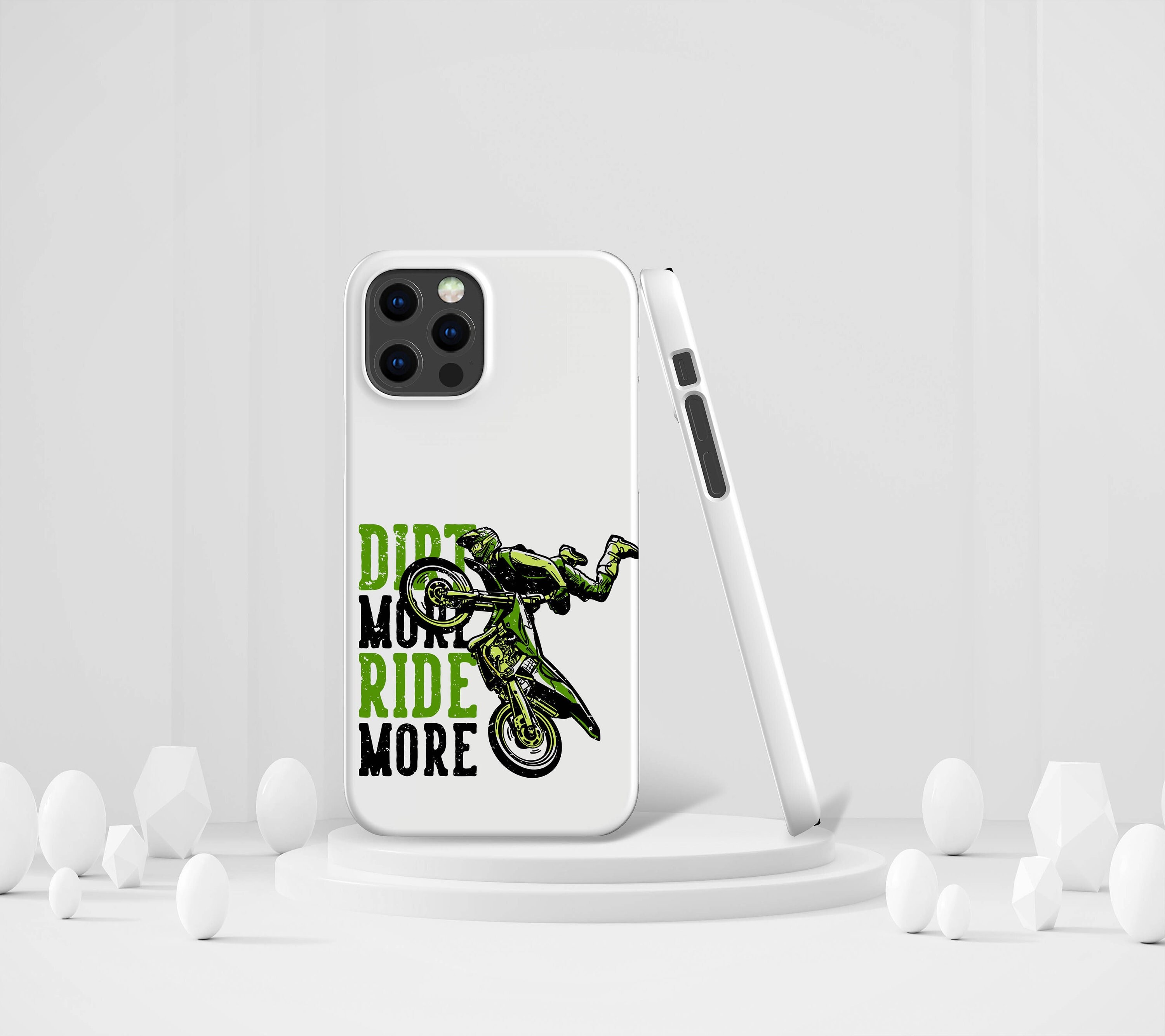 Motocross Rider Phone Case iPhone 13 12 11 Pro Max Mini X XS XR 8 7 Extreme Sport Protective Cover Biker Gift Green White Dirt Art Etsy UK