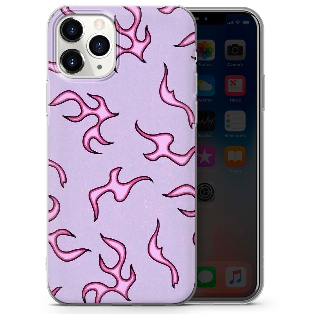 Pink flames fire Phone Case For iPhone 11 Pro 5 6 7 8 X XS XR Etsy