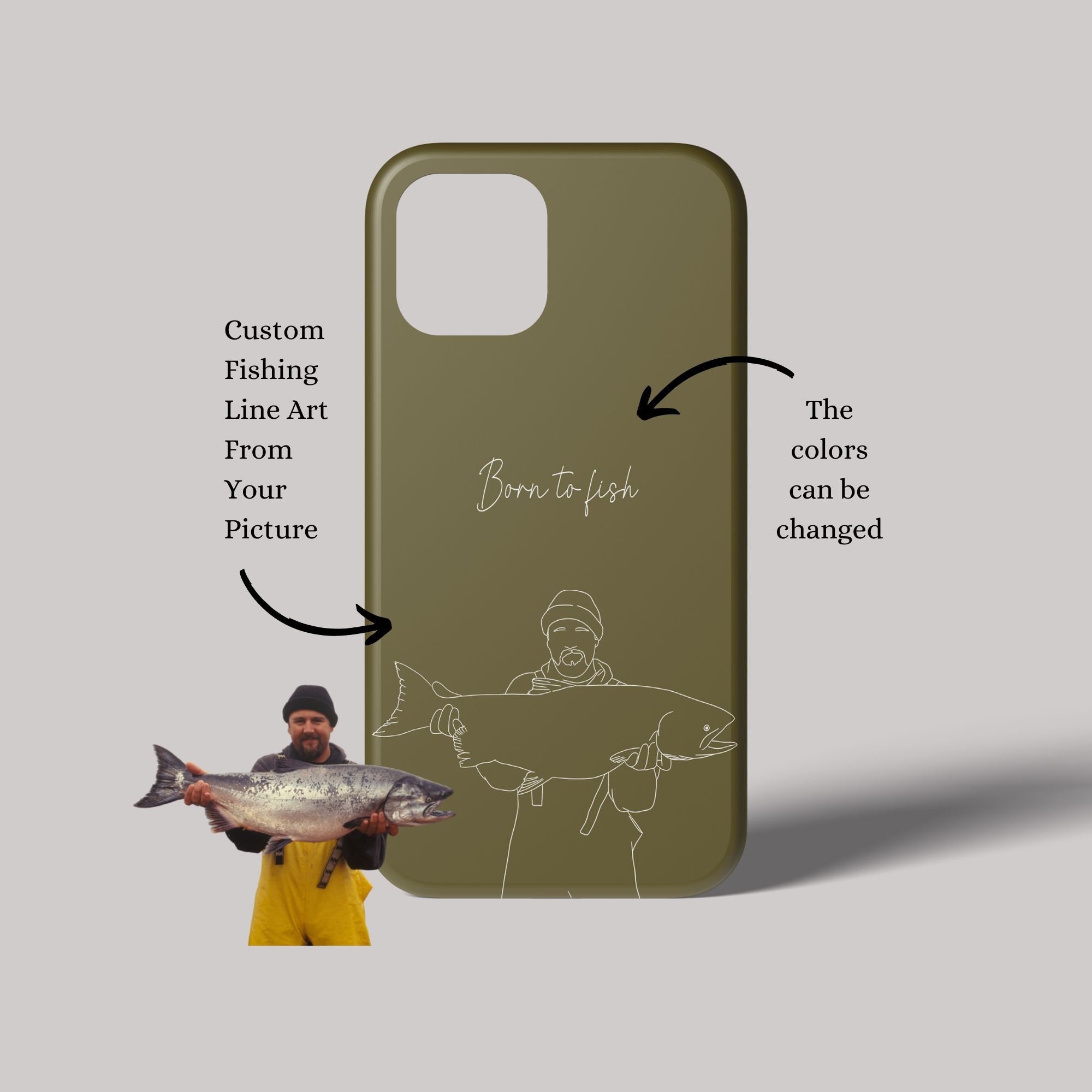 Bass Fish - Engraved Phone Case