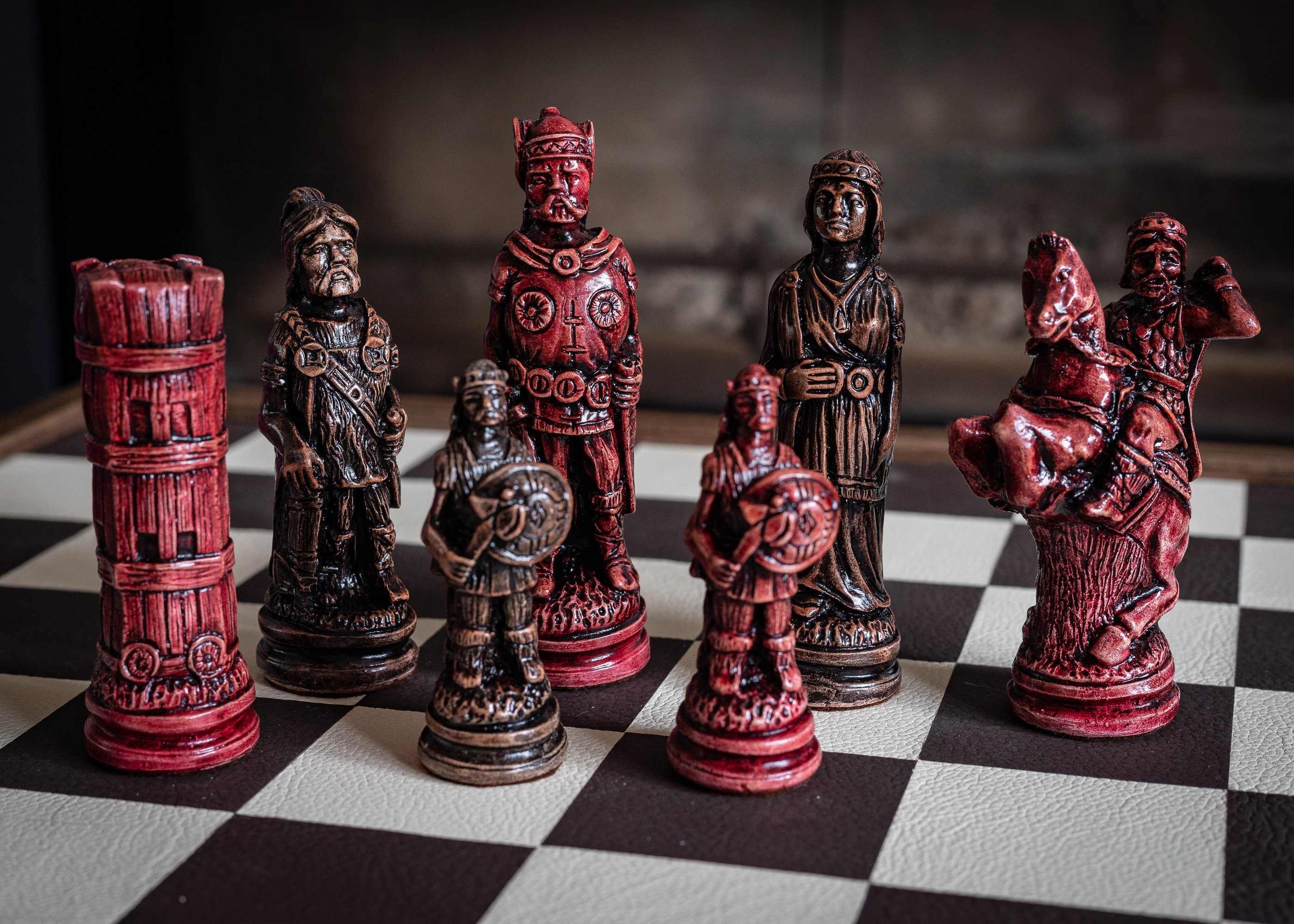 This Chess Set Is Made Up Of Black And Brown Pieces Background, Chess  Pieces Names With Picture Background Image And Wallpaper for Free Download